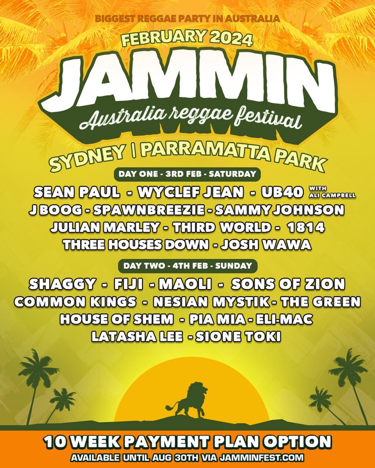 Jammin-Sydney-2024-Lineup-Poster | Music Assent